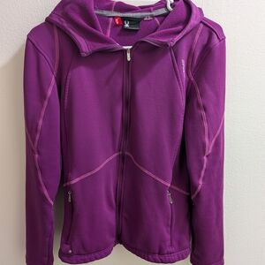 Spyder Women's Medium Active Wear Purple Hoodie